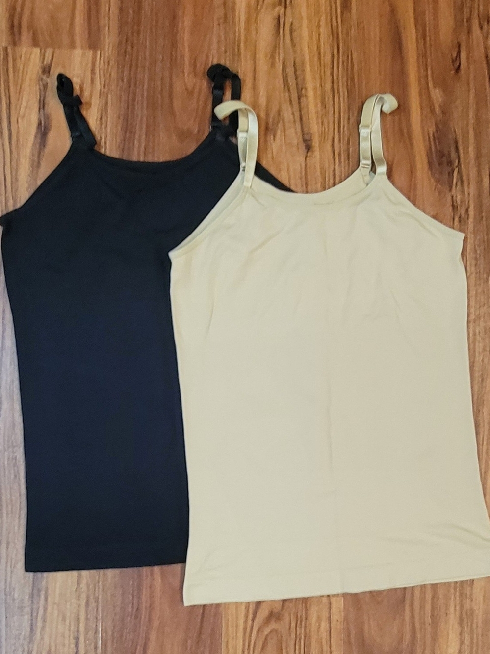 Everyday Stretch Camisole Tank - Black & Cream